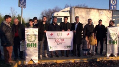 yardim malzemesi - İHH Kocaeli Temsilciliği'nden Suriye'ye 120. yardım tırı - KOCAELİ Videosu
