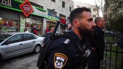 israil - Kudüs'te göstericilere müdahale Videosu