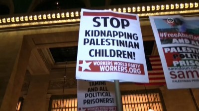 hapishane - New York'ta 'Filistinli cesur kız' Temimi'ye destek gösterisi  Videosu