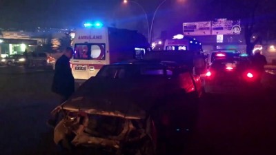 trafik kazasi - Başkentte zincirleme trafik kazası: 7 yaralı - ANKARA Videosu