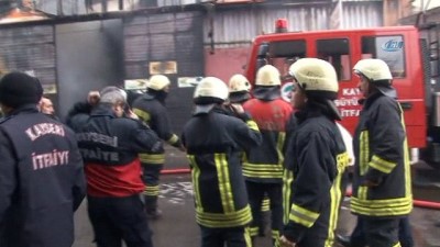 guvenlik onlemi -  Kayseri'de baza ve yatak imalathanesinde yangın  Videosu