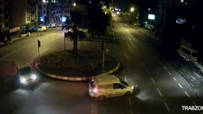 dikkatsiz surucu -  Trabzon’da dikkatsiz sürücüler MOBESE kameralarına böyle yansıdı  Videosu