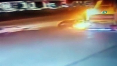 patlama sesi -  Araçlar alevlere böyle teslim oldu Videosu