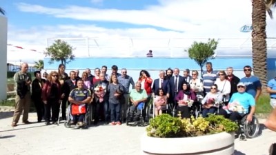 spor merkezi -  Burhaniye’de engelliler havuzu törenle hizmete girdi Videosu