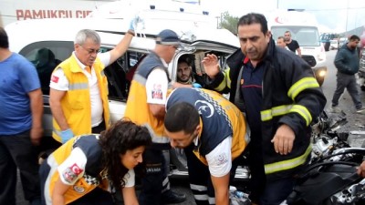 yolcu otobusu -  Söke’de trafik kazası: 2 ağır yaralı Videosu
