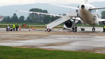  Zonguldak'ta uçak pistten çıktı 