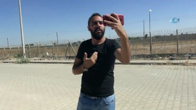  Suriyeli sığınmacıdan sınırın sıfır noktasında tek kişilik eylem 