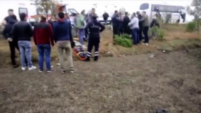 isci servisi - İşçi servisi devrildi: 14 yaralı - TEKİRDAĞ Videosu
