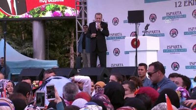 Cumhurbaşkanı Erdoğan: 'Tasarruf politikalarımızdan ve bütçe disiplinimizden taviz vermeyeceğiz' - ISPARTA 