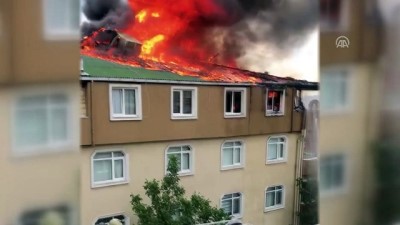 cati kati - Halkalı'da çatı yangını (3) - İSTANBUL  Videosu