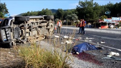  Milas’ta kamyonet kayganlaşan yolda kontrolden çıktı: 1 ölü, 1 yaralı
