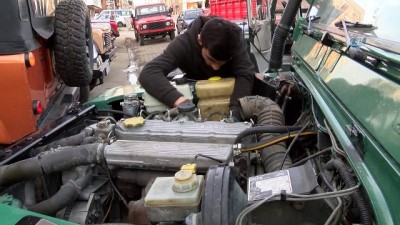 Eski askeri araçlar, Off-Road yarışları için restore ediliyor 