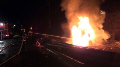 is makinesi - İş makinesi yandı - ZONGULDAK  Videosu