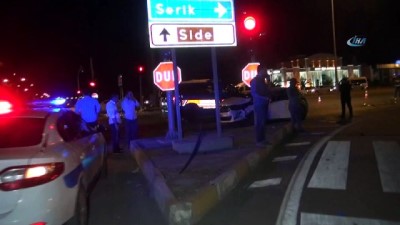  Manavgat'ta alkollü sürücünün kırmızı ışık ihlali kazayla bitti: 1 yaralı 