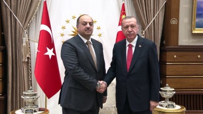 Cumhurbaşkanı Erdoğan, Katar Başbakan Yardımcısı ve Savunma İşlerinden Sorumlu Devlet Bakanı El-Atiyye'yi kabul etti - ANKARA