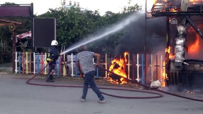 Kemer'de restoranda yangın - ANTALYA