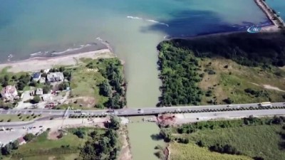  Ordu'da selin yıktığı köprü trafiğe açıldı 
