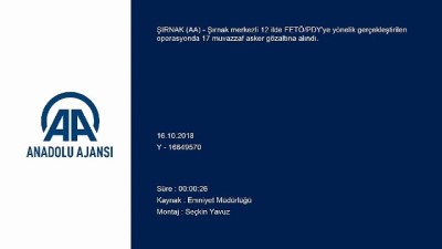 Şırnak'ta FETÖ/PDY operasyonu: 17 gözaltı
