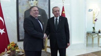  Cumhurbaşkanı Erdoğan ABD Dışişleri Bakanı Pompeo’yu kabul etti 