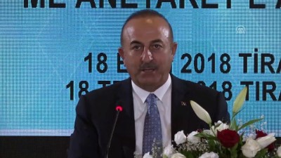 ticaret anlasmasi - Çavuşoğlu: '(Serbest ticaret anlaşması) Daha 10 sene geçmeden gördük ki bu anlaşmayı gözden geçirmemiz lazım' - TİRAN Videosu