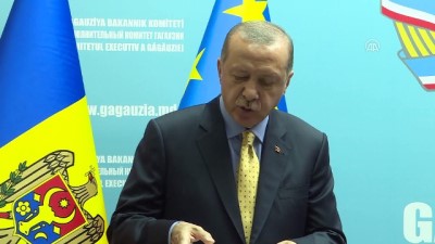 Erdoğan: '(Gagauz Özerk Yeri) Özerkliğin layığıyla işlemesi için somut adımlar atılması konusunda mutabık kaldık' - KOMRAT 