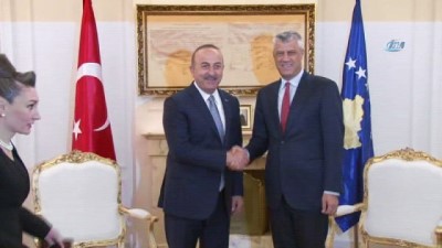  - Bakan Çavuşoğlu, Kosova Cumhurbaşkanı Thaçi ile görüştü