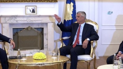 diyalog -  - Bakan Çavuşoğlu, Kosova Cumhurbaşkanı Thaçi ile görüştü Videosu