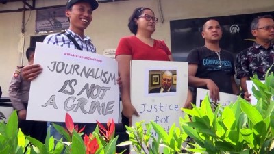 kayip gazeteci - Endonezya'da Kaşıkçı protestosu - CAKARTA  Videosu