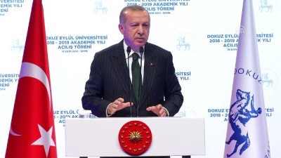 Erdoğan: 'Sınırlarımız içinde ve dışında ne yaşarsak yaşayalım, asıl hedeflerimizden asla kopmadık' - İZMİR 