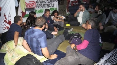 Filistinlilerin Han el-Ahmer nöbeti devam ediyor - KUDÜS 