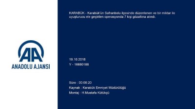 Uyuşturucu operasyonu - KARABÜK