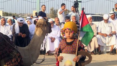Gazze sınırında Filistin ve Necef Bedevi Kabileleri Festivali - GAZZE