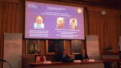 Nobel Fizik Ödülü sahiplerini buldu - STOCKHOLM 