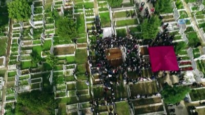  Ara Güler'in cenaze defin töreni havadan görüntülendi 