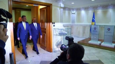 Çavuşoğlu, Kosova Meclis Başkanı ile bir araya geldi - PRİŞTİNE 
