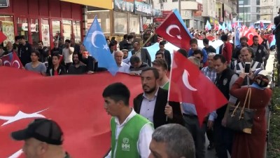 mehter takimi - Nevşehir'de Doğu Türkistan'a destek yürüyüşü Videosu