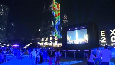 isik gosterisi - Dubai'de ışık gösterisi izleyenleri büyüledi Videosu