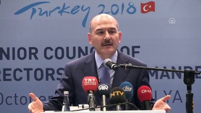 Soylu: '(Göçmenler) Türkiye tarihi bir sürecin sorumluluğunu yüklenmiştir ve buna devam etmektedir' - ANTALYA
