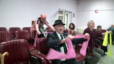 eziler -  Huzurevi sakinleri sağlıklı yaşam için spor yaptı Videosu