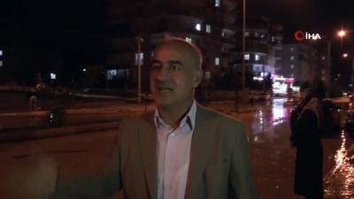 yagmur suyu -  Sel suları Adıyaman’da asfaltları yerinden söktü  Videosu