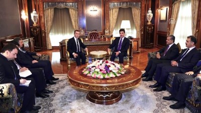 basbakanlik konutu - Barzani ve Büyükelçi Yıldız, Ankara-Erbil ilişkilerini görüştü - ERBİL  Videosu