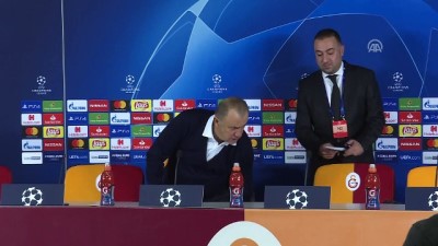 Galatasaray - Schalke 04 maçının ardından - Galatasaray Teknik Direktörü Fatih Terim(1) - İSTANBUL 