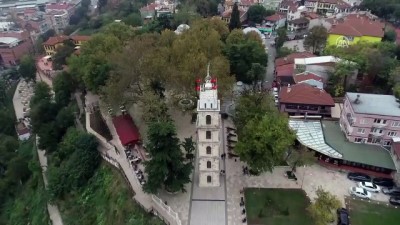 tarihi saat kulesi - Tarihi Bursa Saat Kulesi plastik eklentilerinden kurtuluyor - BURSA  Videosu