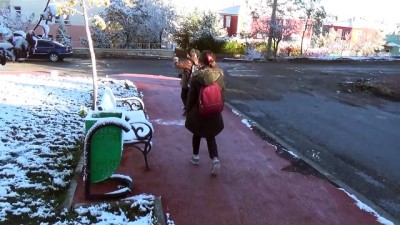 zincirleme kaza - Erciyes beyaz örtüyle kaplandı - KAYSERİ  Videosu