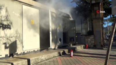 elektrik trafosu -  Kahramanmaraş’ta trafo yangını Videosu