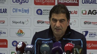 Antalyaspor-Trabzonspor maçının ardından - Ünal Karaman ve Bülent Korkmaz - ANTALYA