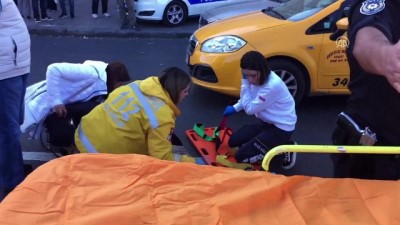 Beyoğlu'nda taksinin çarptığı turist yaralandı - İSTANBUL 