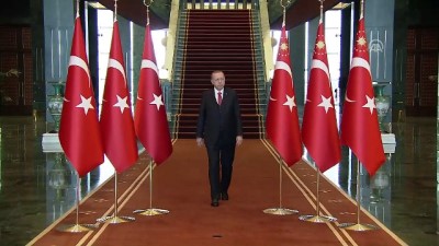 Cumhurbaşkanı Erdoğan, tebrikatları kabul etti (1) - ANKARA 