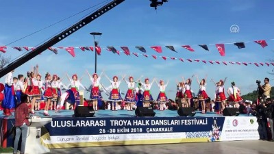 dans gosterisi - Cumhuriyet'in 95. yılı kutlanıyor - ÇANAKKALE Videosu