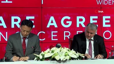 telekonferans -  THY ile Hong Kong Havayolları ortak uçuş anlaşması imzaladı  Videosu